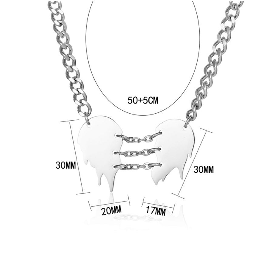 链长50cmx尾链5cmx大吊坠长度30mmx大吊坠宽度20mmx小吊坠长度30mmx小吊坠宽度17mm